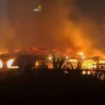 Goa nightclub fire at Birch by Romeo Lane in Arpora during December 2025, showing rescue teams responding to the North Goa club fire accident.